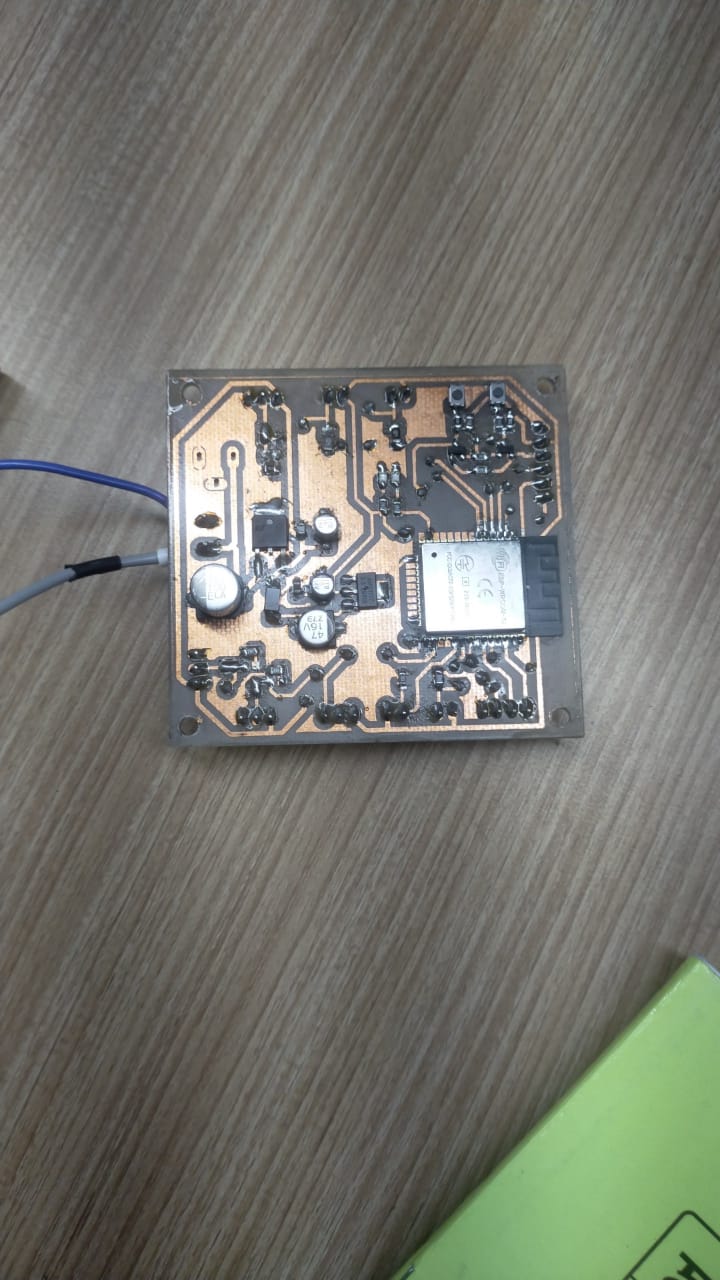 Assembled health monitor prototype PCB